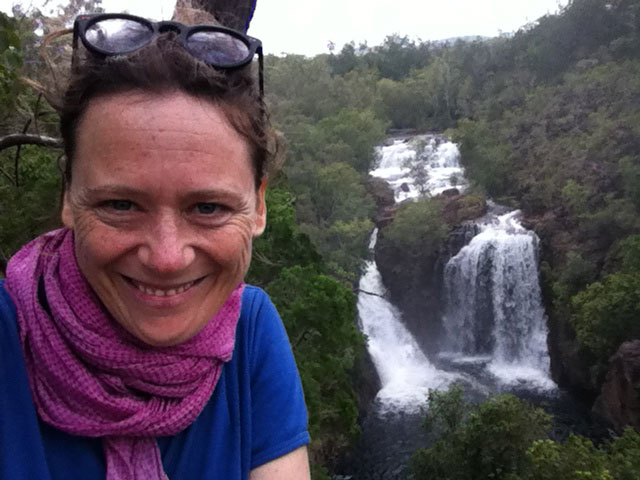 Silvia alle Florence Falls, Northern Territory, Australia
